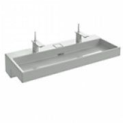 Simple vasque pour 2 robinets